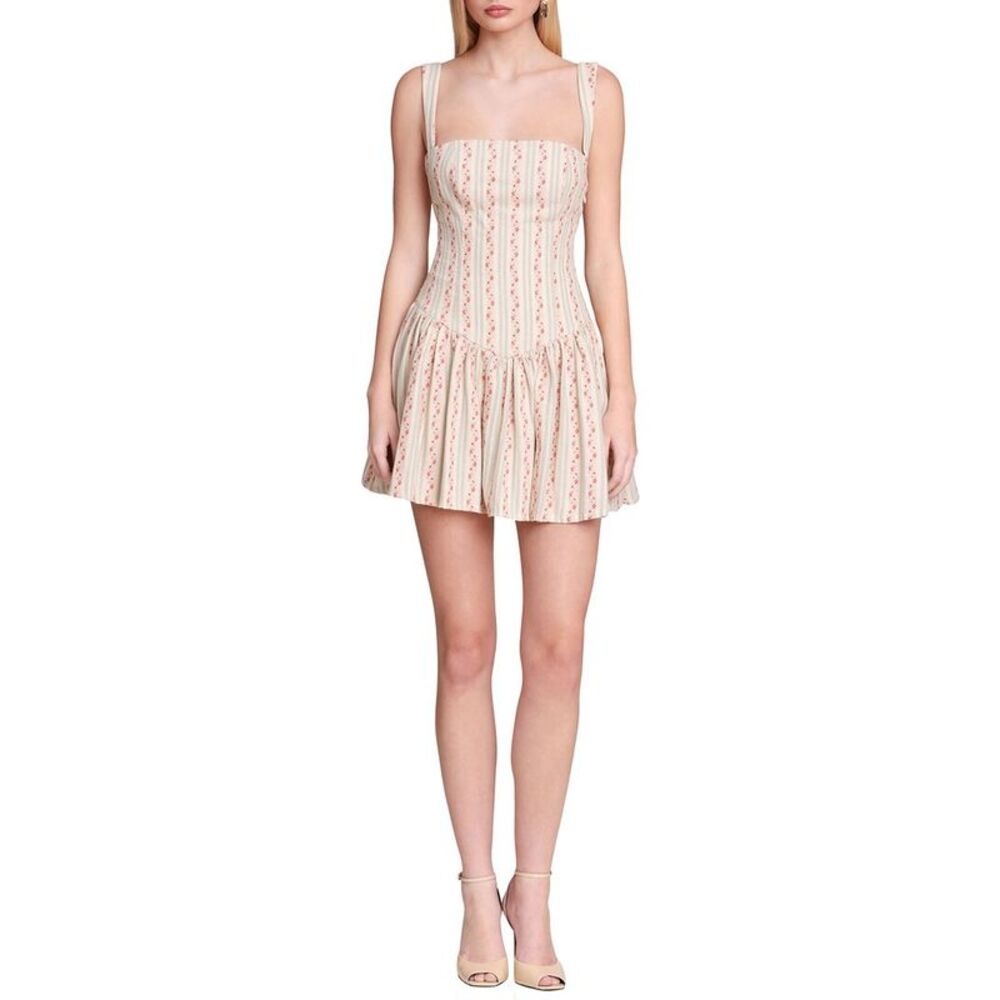 Avec Les Filles Womens Flounce Skirt Romper Mini Dress